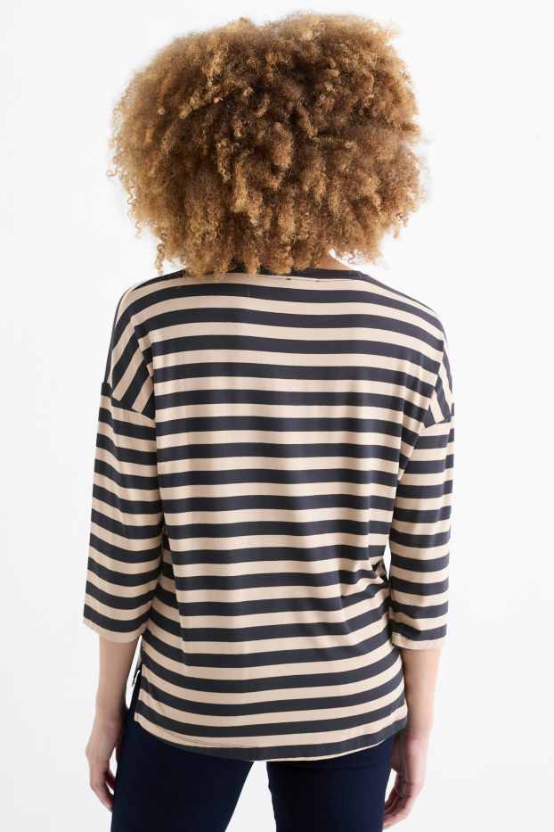 Femmes - Lot de 2 - hauts à manches longues - regular fit - bleu foncé