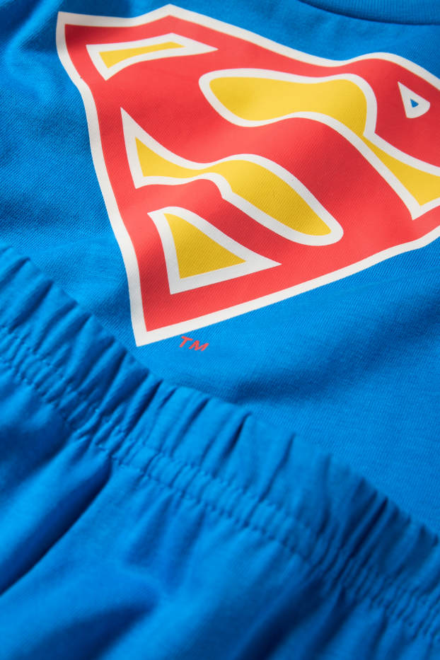 Kinderen: jongens - Superman - pyjama - 2-delig - rood / blauw