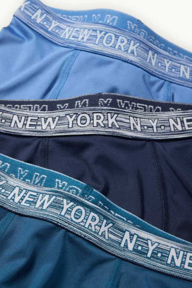 Enfants garçons - Lot de 3 - New York - caleçons - bleu