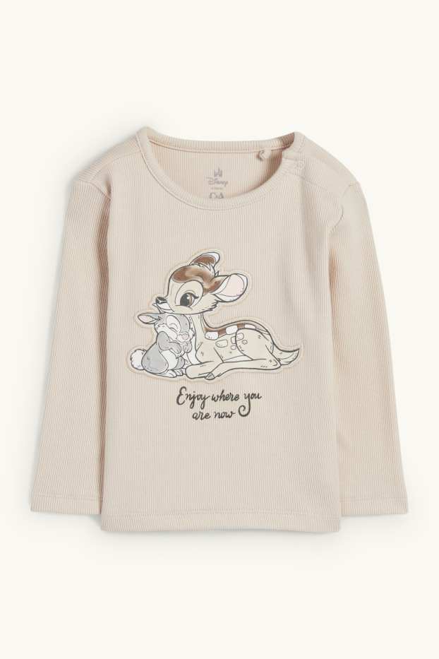 Baby Mädchen - Multipack 2er - Bambi - Baby-Pyjama - 4 teilig - hellbeige