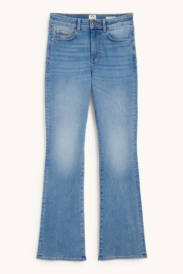Femmes - Jean bootcut - mid waist - jean galbant - LYCRA® - jean bleu clair