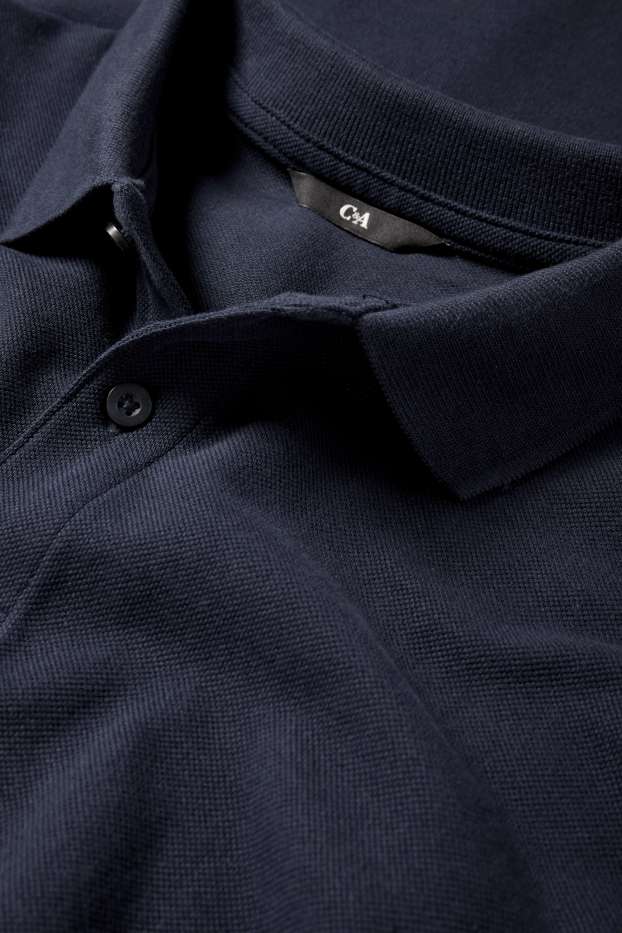 Bărbați - Tricou polo - regular fit - albastru închis