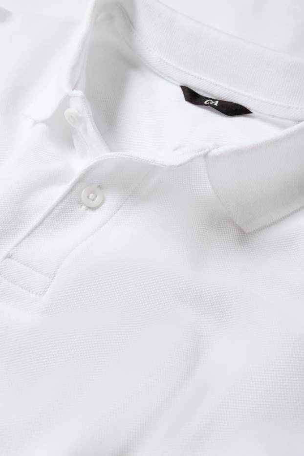 Herren - Poloshirt - Regular Fit - weiß