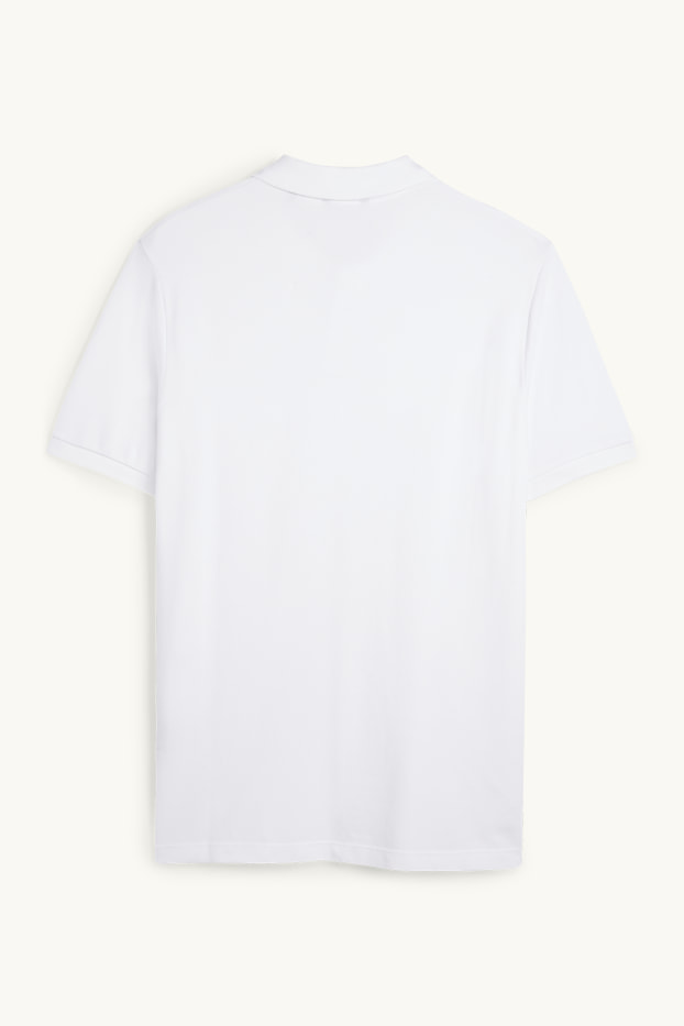 Herren - Poloshirt - Regular Fit - weiß