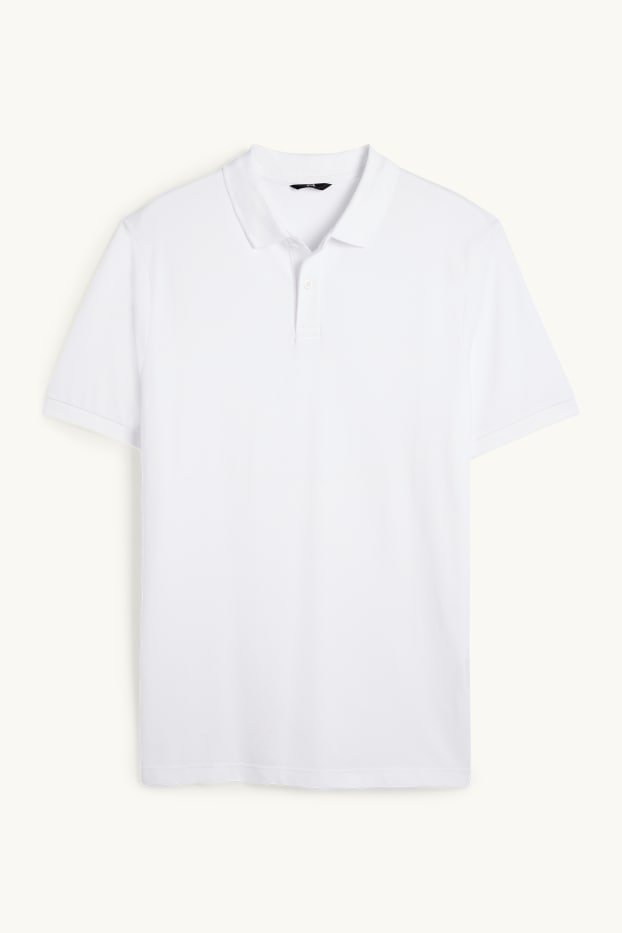 Herren - Poloshirt - Regular Fit - weiß