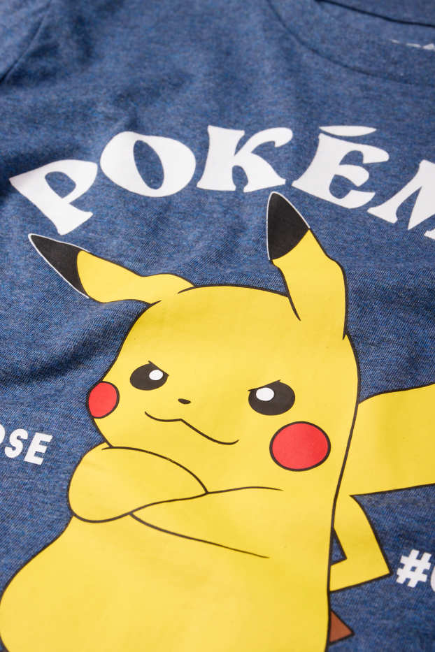 Enfants garçons - Pokémon - Pikachu - pyjama - 2 pièces - bleu foncé