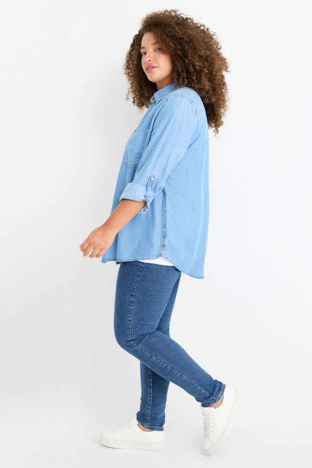 Femmes - Jegging jean - high waist - jean bleu