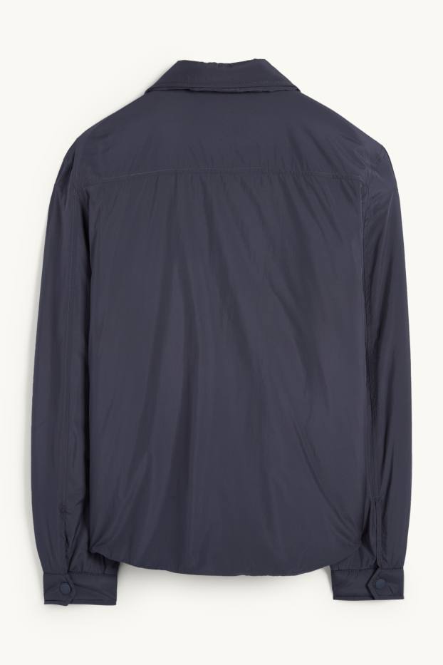 Pánské - Bunda - s výplní - tmavomodrá