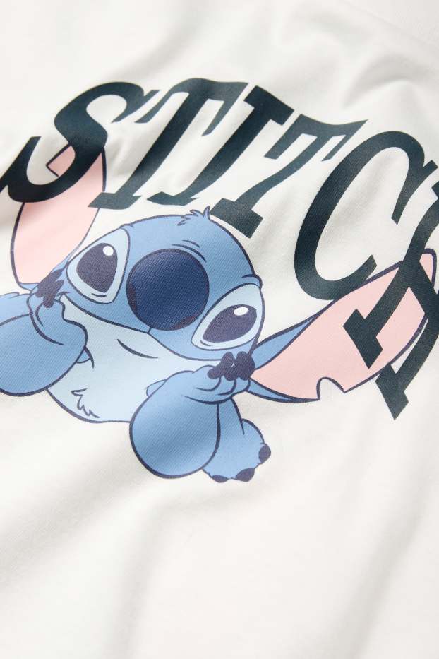 Children Girls - Lilo & Stitch - short sleeve T-shirt - white