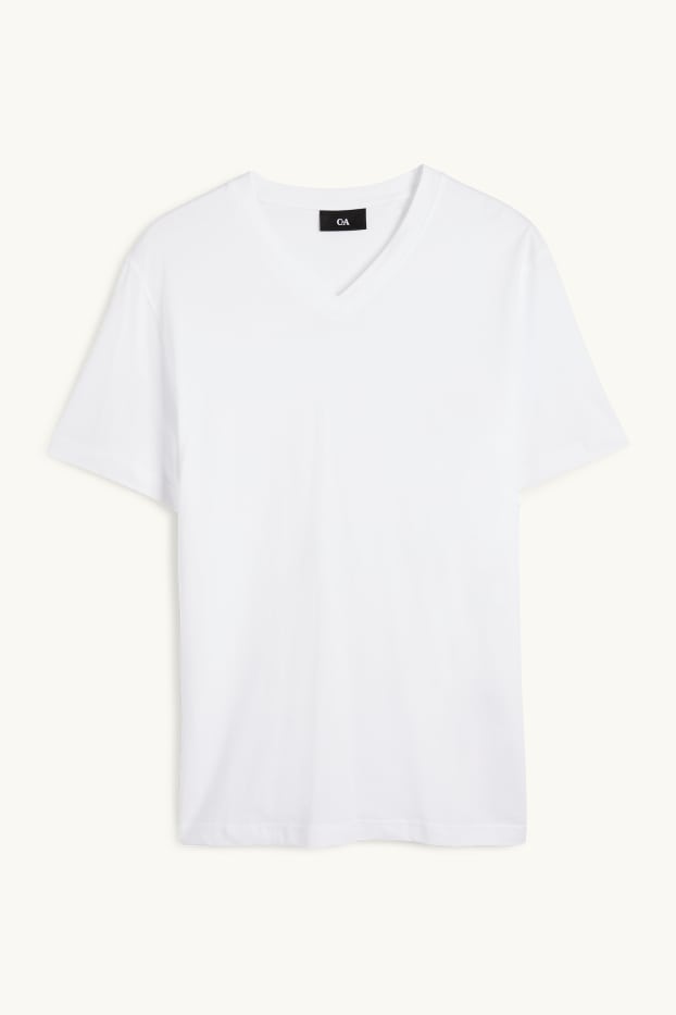 Heren - T-shirt - regular fit - wit