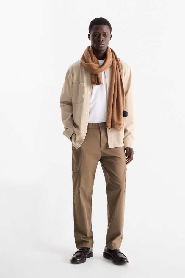 Home - Pantalons cargo - texturats - caqui