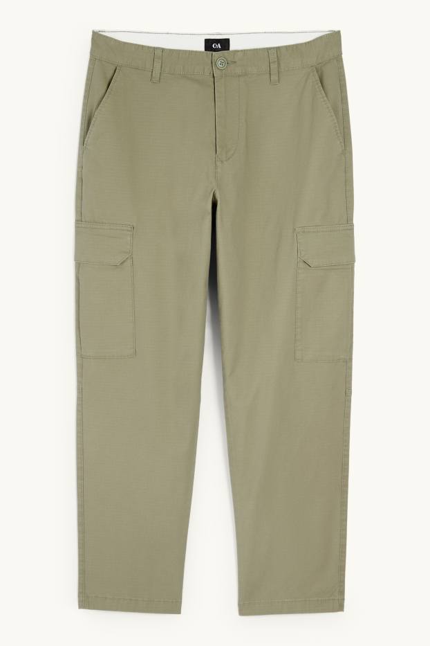Home - Pantalons cargo - texturats - verd