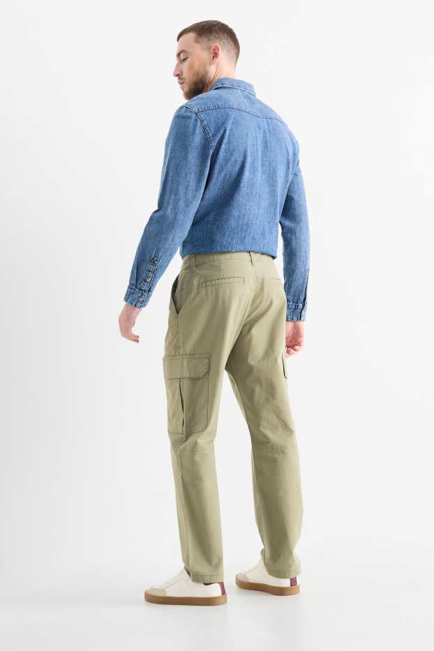 Home - Pantalons cargo - texturats - verd