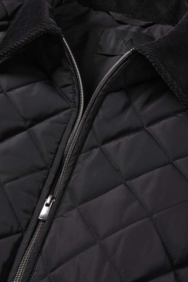 Dona - Jaqueta embuatada - negre