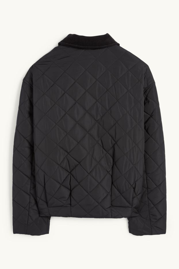 Dona - Jaqueta embuatada - negre