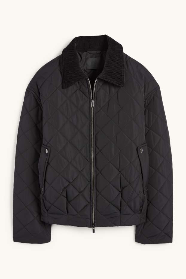 Dona - Jaqueta embuatada - negre