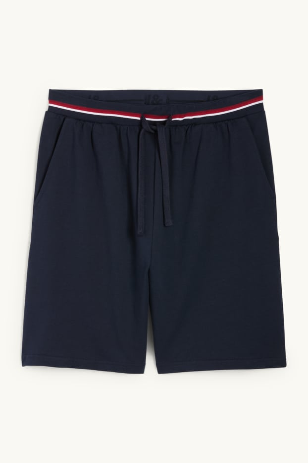 Heren - Pyjamabroek - donkerblauw