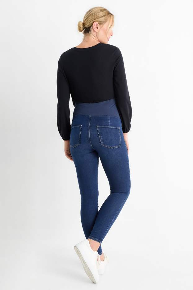 Dames - Zwangerschapsjeans - skinny jeans - jeansdonkerblauw