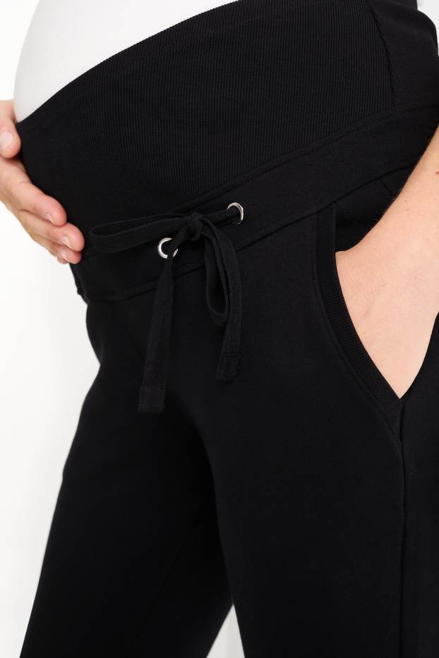 Femmes - Pantalon de jogging de grossesse - noir