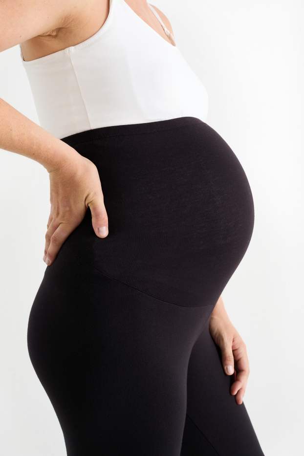 Dames - Zwangerschapsthermolegging - zwart
