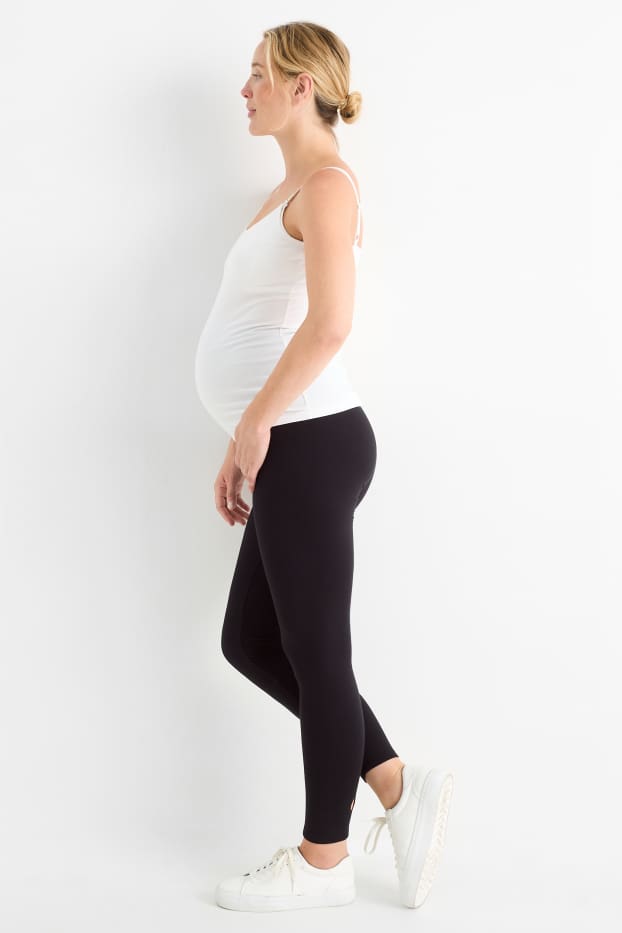 Dames - Zwangerschapsthermolegging - zwart