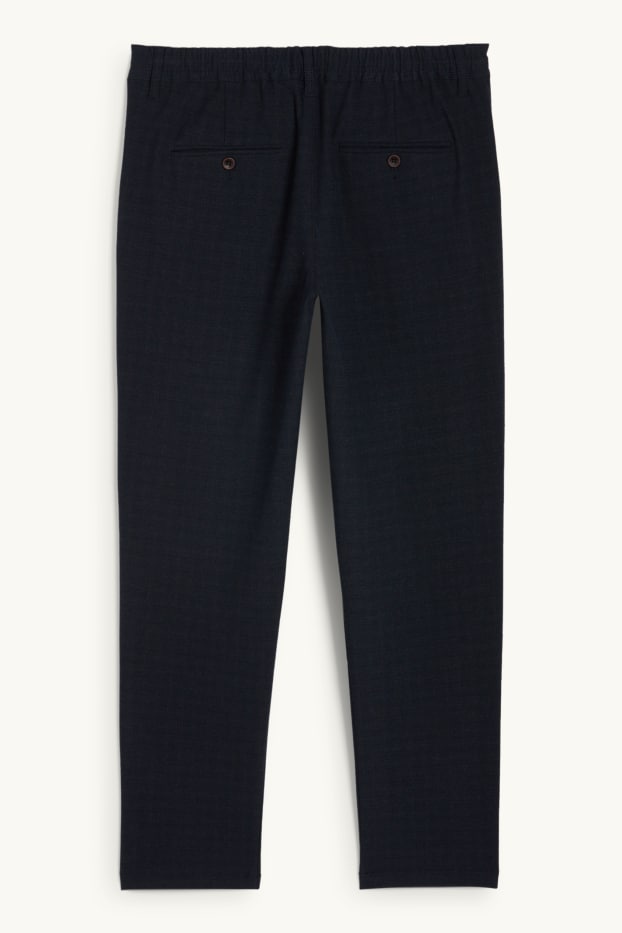 Hommes - Chino - tapered fit - bleu foncé