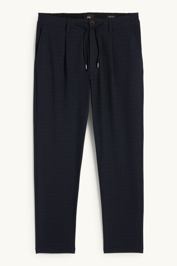 Hommes - Chino - tapered fit - bleu foncé