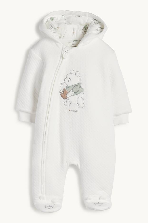 Unisex - Winnie Puuh - Baby-Overall - strukturiert - weiss