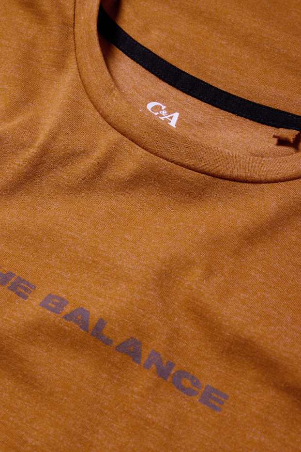 Uomo - T-shirt sportiva - arancio scuro