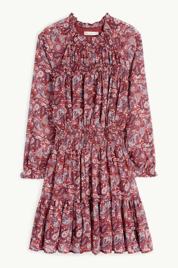 Nena - Vestit de xifó - estampat - bordeus