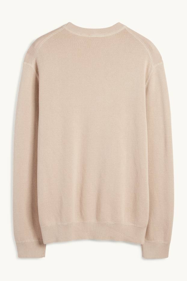 Herren - Pullover - hellbeige