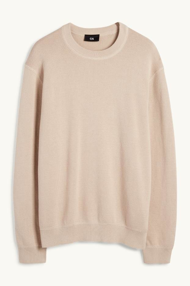 Herren - Pullover - hellbeige