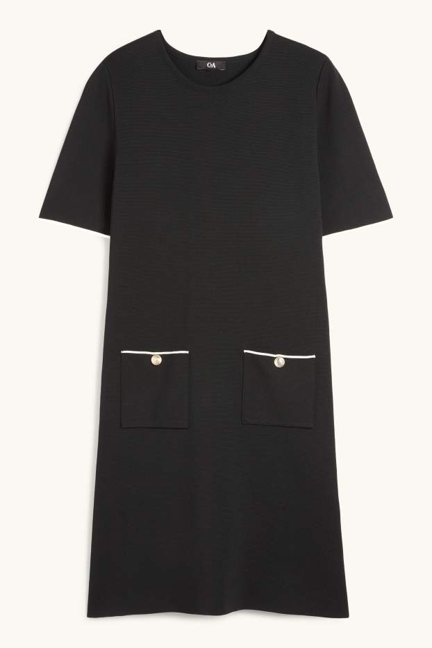 Mujer - Vestido de punto - negro