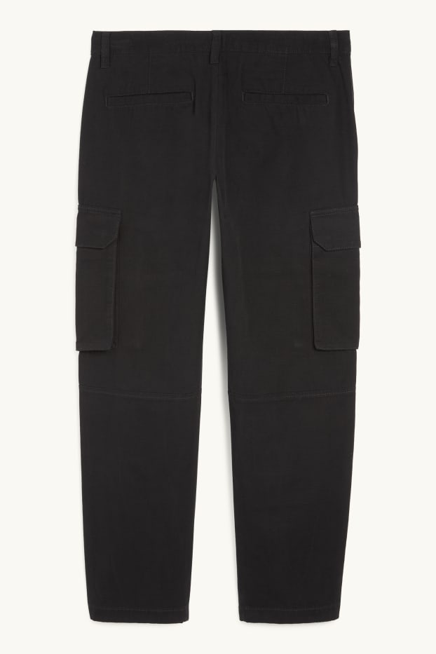 Men - Cargo trousers - black
