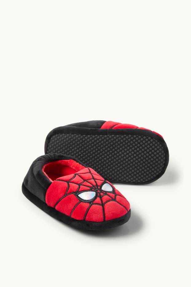 Kinder Jungen - Spider-Man - Hausschuhe - rot