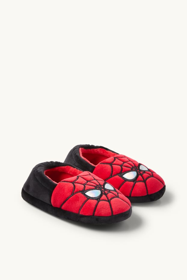 Kinder Jungen - Spider-Man - Hausschuhe - rot