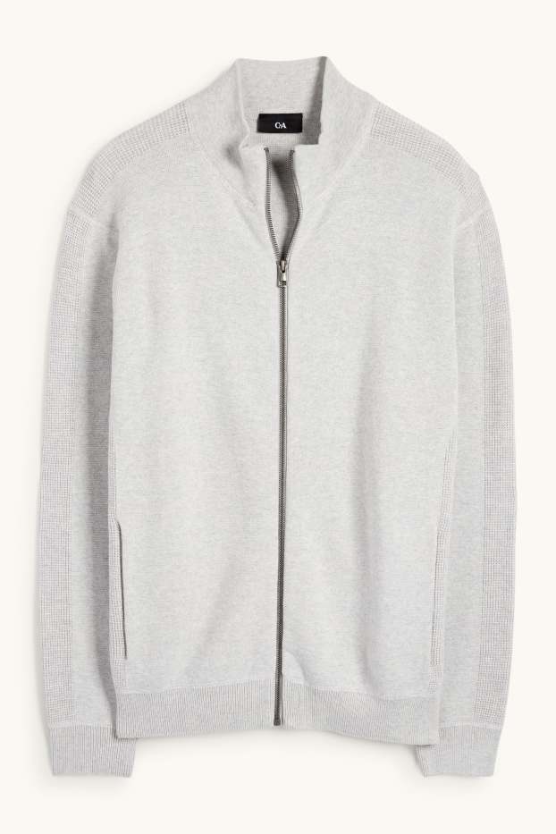 Hommes - Gilet en maille - gris clair