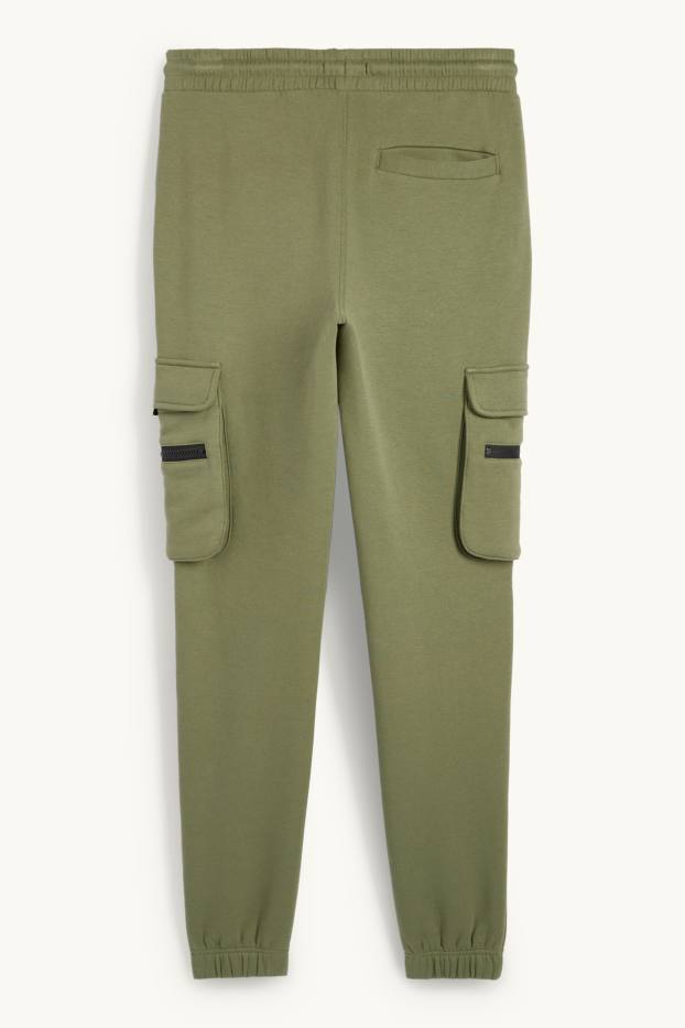 Herren - Cargo-Jogginghose - grün