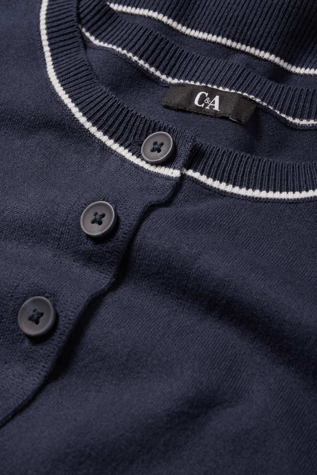 Dona - Jaqueta de punt - blau fosc