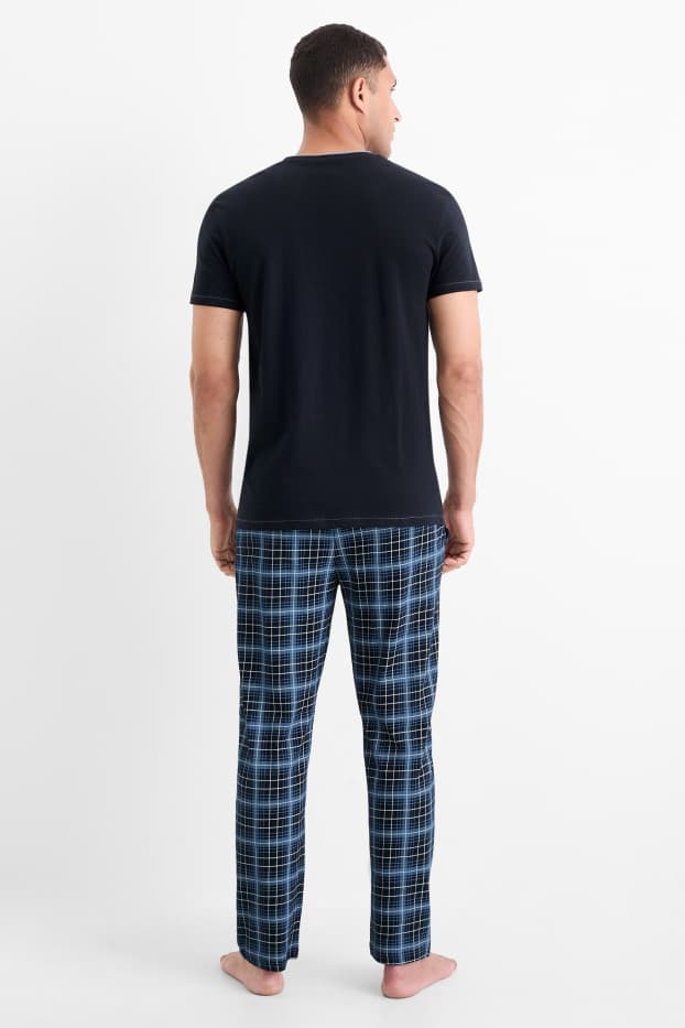 Herren - Pyjama - dunkelblau