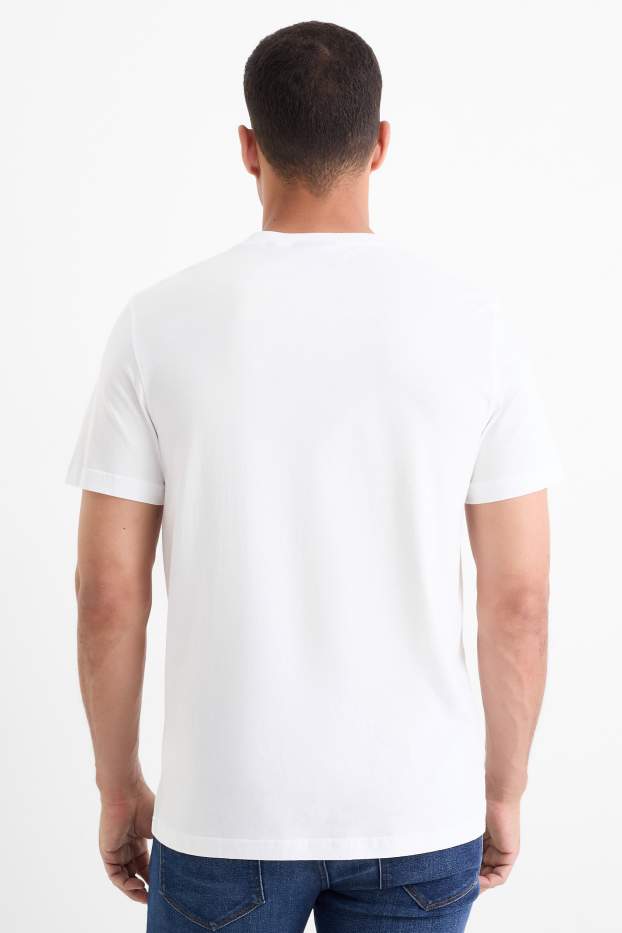 Heren - T-shirt - regular fit - wit