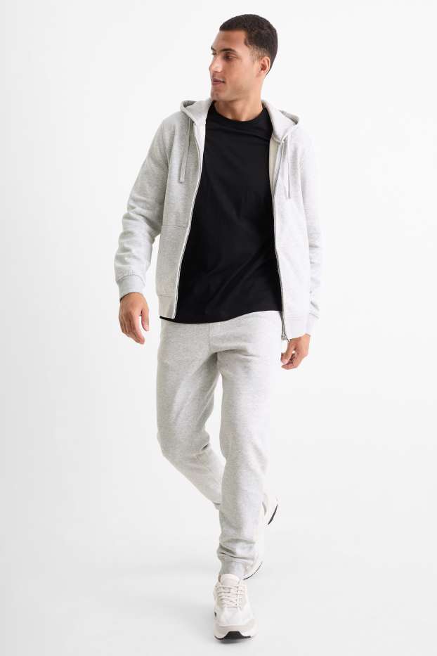 Hommes - Bas de jogging - gris clair chiné