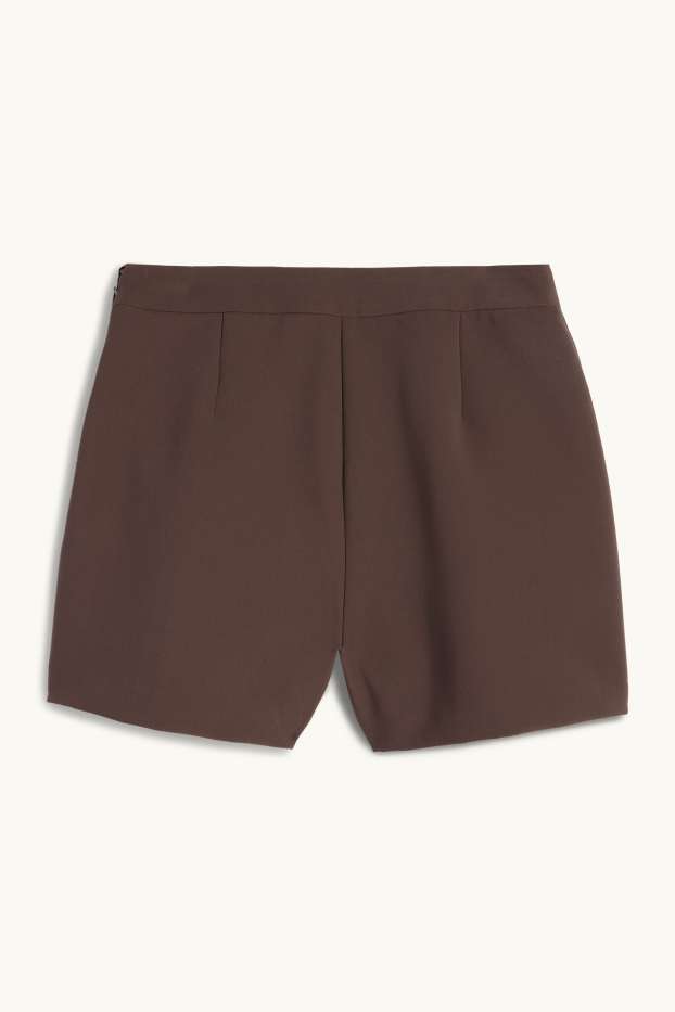 Femmes - Jupe short - marron foncé