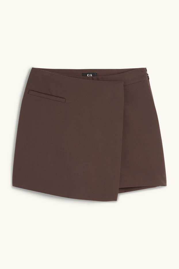 Femmes - Jupe short - marron foncé