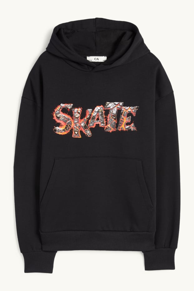 Enfants garçons - Skate - sweat à capuche - noir