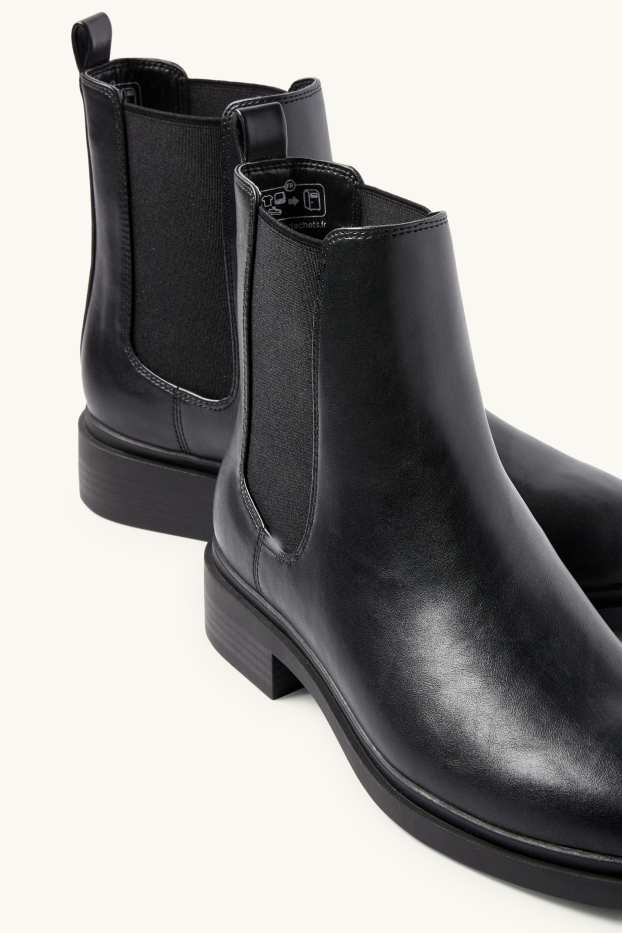 Femmes - Bottines chelsea - matière synthétique - noir