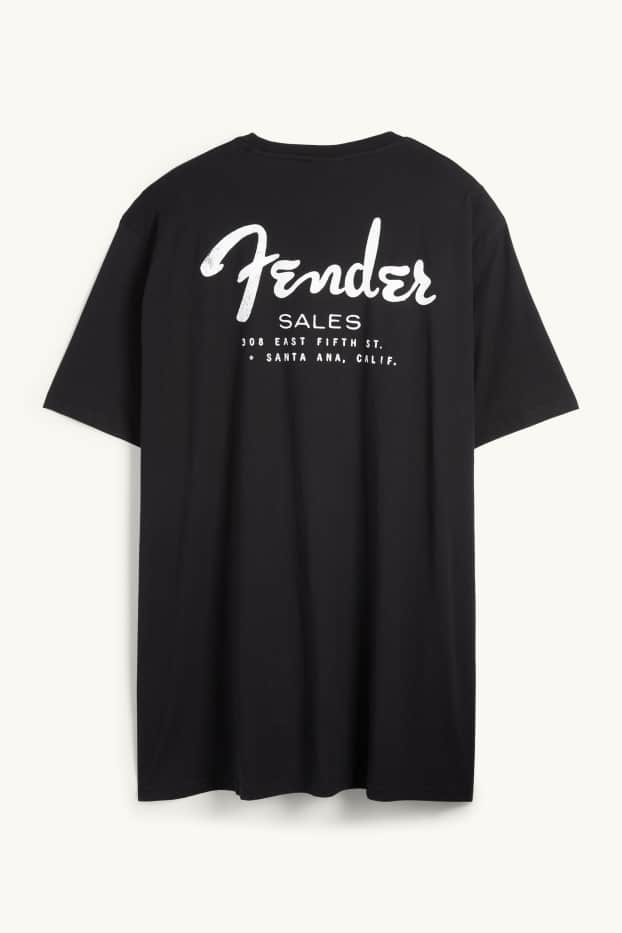 Hommes - T-shirt - regular fit - Fender - noir