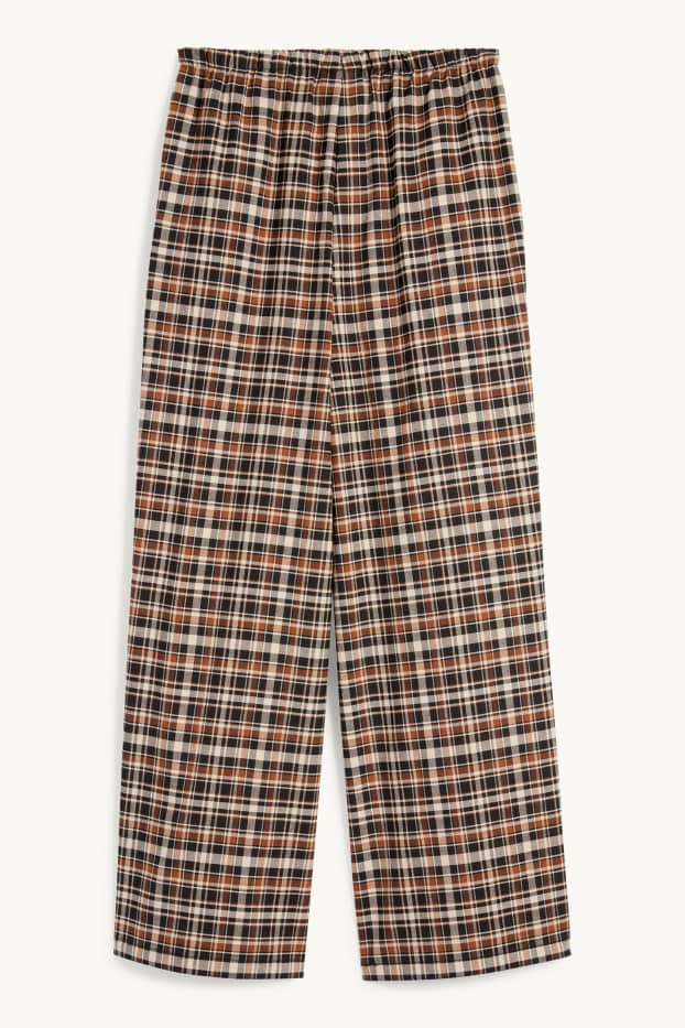 Nena - Pantalons de tela - de quadres - marró