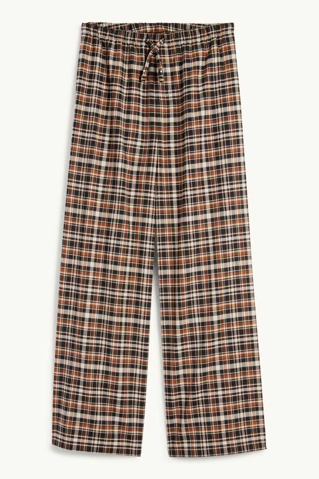 Nena - Pantalons de tela - de quadres - marró