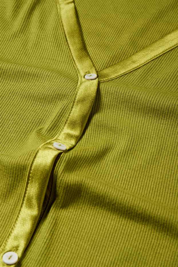 Femmes - Gilet en maille - vert